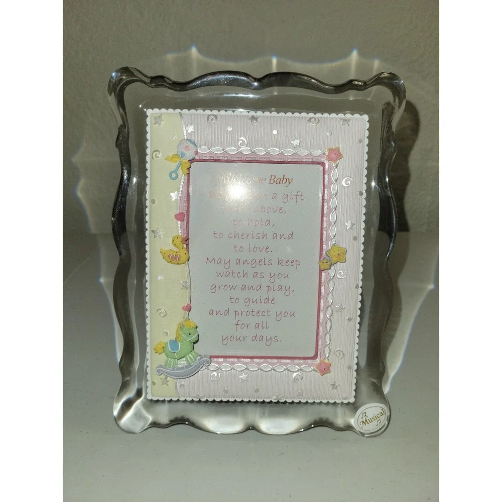 Music Box Picture Frame Twinkle‎ Twinkle Little Star Sentiments 9x7 Photo